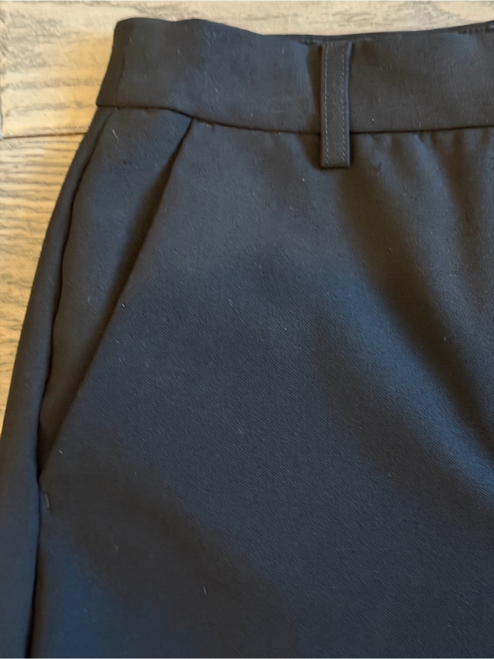 Express Editor Straight Super High Rise Classic Black Dress Pants - Picture 3 of 9